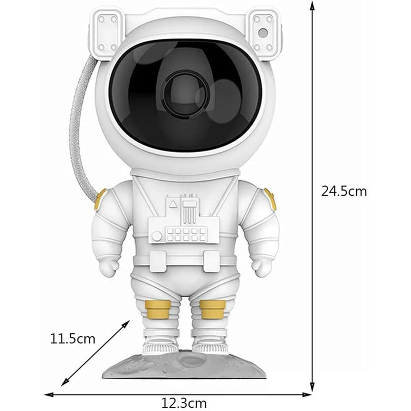 Lâmpada colorida de astronauta, projetor estrelado, luz USB, iluminação noturna LED, projeção de céu romântico