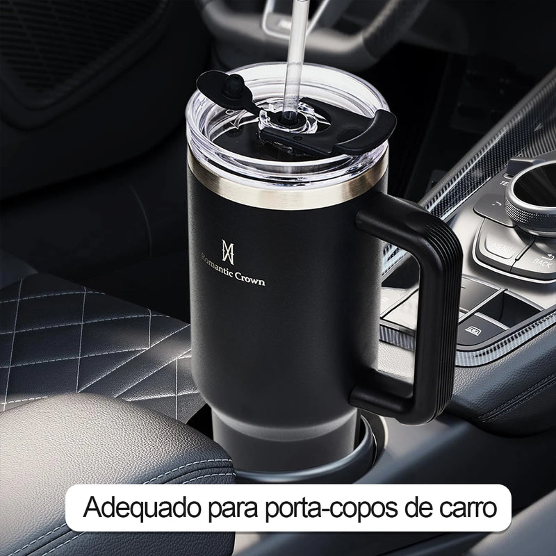 Super Copo Térmico de 1,5 L – Bebidas Geladas ou Quentes por Horas!