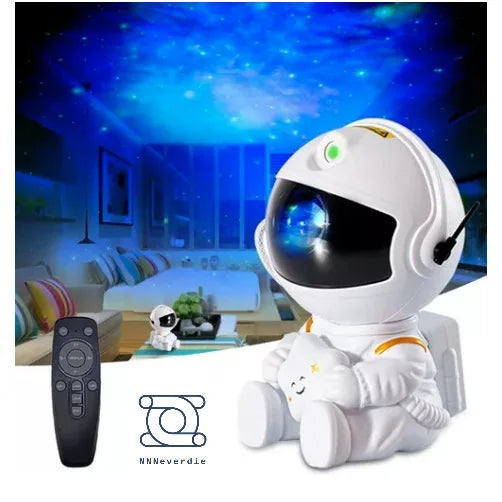 Lâmpada colorida de astronauta, projetor estrelado, luz USB, iluminação noturna LED, projeção de céu romântico