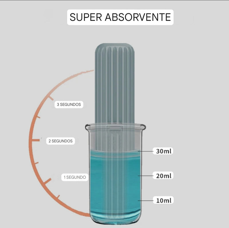 Mini esfregão absorvente portátil multifuncional para limpeza